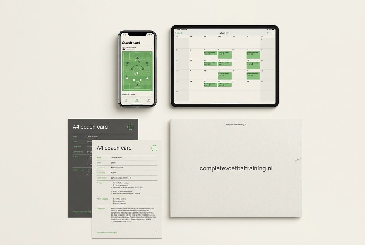 Alles inbegrepen: telefoon, tablet, print en map met trainingen